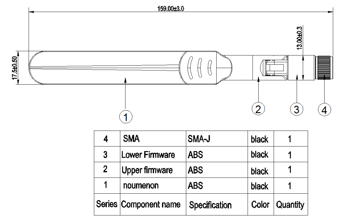 آنتن LTE - SMA سانی-وی مدل SWE022