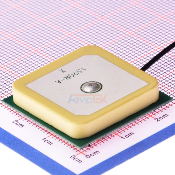 آنتن GPS+BD+GLONASS اکتیو UFL مدل AT0187 با ابعاد 25*25*8