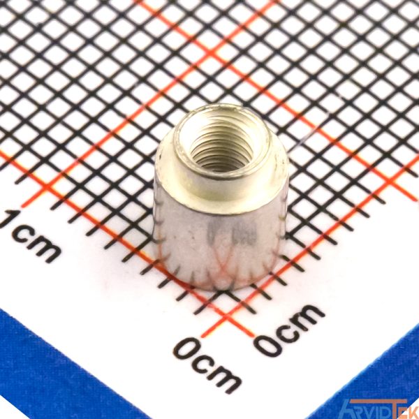 اسپیسر Round Nut SMD M3*5.5*H5 نمای روبه رو اسپیسر Round Nut SMD M3*5.5*H5