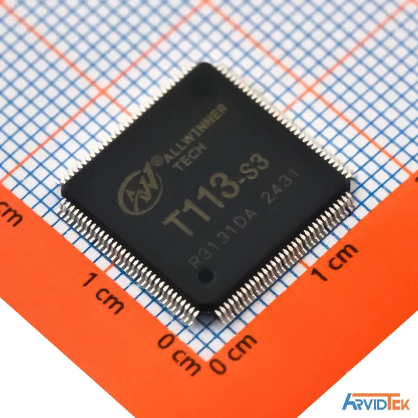 آیسی Allwinner T113-S3 SoC – پکیج LQFP آیسی Allwinner T113-S3 در پکیج LQFP مناسب سیستمهای تعبیهشده و صنعتی در آرویدتک