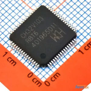 نمای روبه رو میکروکنترلر CH32V103R8T6