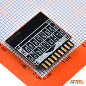 نمای پشت ماژول وای فای ESP-01M