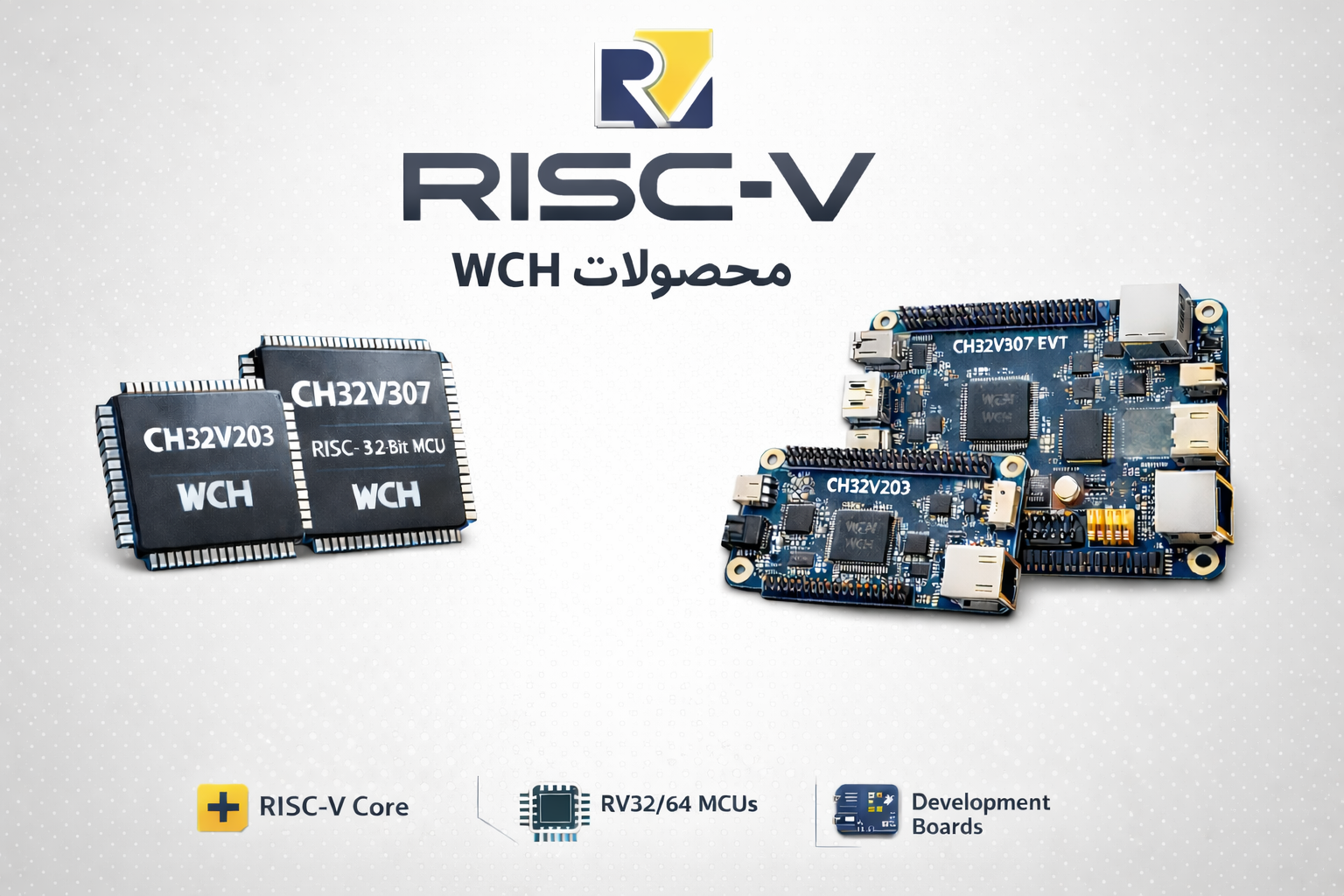 معرفی محصولات RISC-V برند WCH در ارویتک