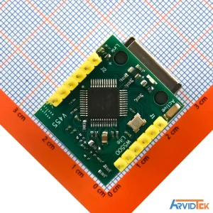 نمای پشت ماژول اترنت W5500 مدل USR-ES1