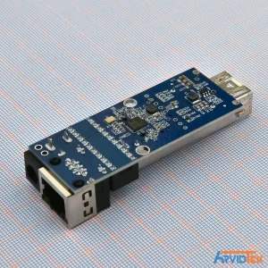 نمای پشت مبدل SFP به RJ45 دوطرفه 10/100Mbps