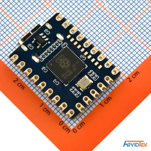 نمای پشت برد RP2040-Zero