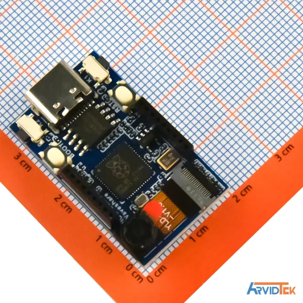 نمای پشت برد RP2040 PICO-Cam-A