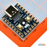 نمای روبه رو برد RP2040-Zero