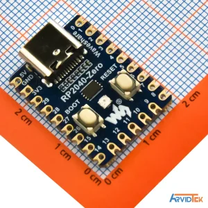 نمای روبه رو برد RP2040-Zero