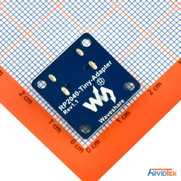 نمای پشت برد RP2040-Zero Adaptor