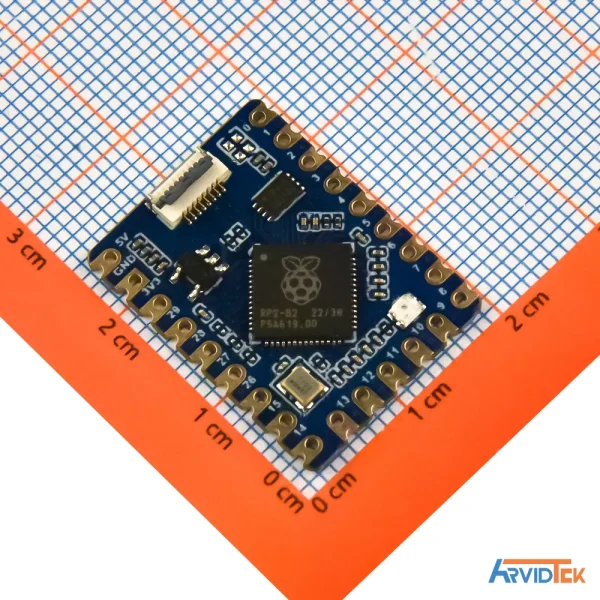 نمای روبه رو برد RP2040-Tiny
