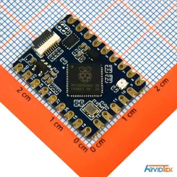 نمای روبه رو برد RP2350-Tiny