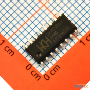 میکروکنترلر CH32V003A4M6 نمای روبه رو میکروکنترلر CH32V003A4M6