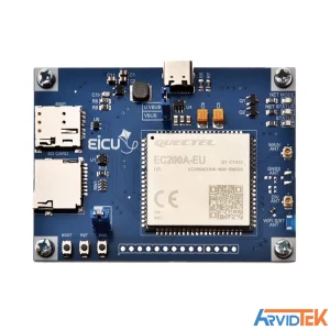 آرویدتک مرجع عرضه انواع قطعات و ماژول های الکترونیکی نمای روبه رو برد ارزیابی EC200A-EU EVB V2