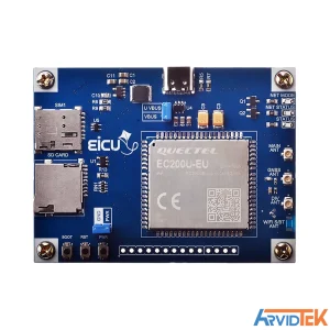 آرویدتک مرجع عرضه انواع قطعات و ماژول های الکترونیکی نمای روبه رو برد ارزیابی EC200U EVB V2