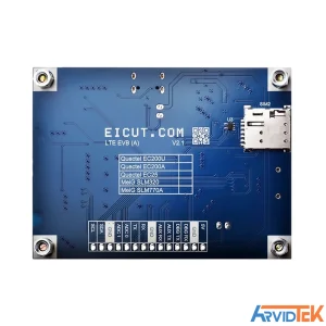 آرویدتک مرجع عرضه انواع قطعات و ماژول های الکترونیکی نمای پشت برد ارزیابی EC200U EVB V2