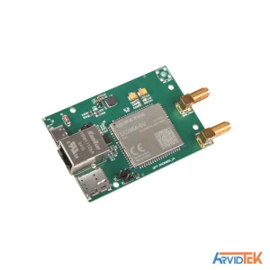 نمای پرسپکتیو از درگاه تغذیه و شبکه ماژول مودم NEXUS-E0401N.