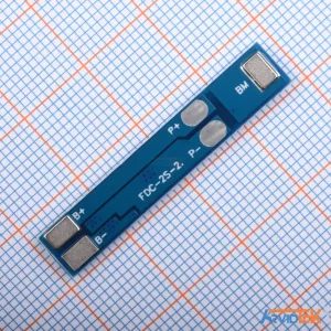 نمای پشت ماژول محافظ شارژ 2S 3A مدل FDC-2S-2 و پدهای اتصال