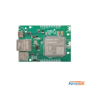 آرویدتک مرجع عرضه انواع قطعات و ماژول های الکترونیکی نمای روبروی برد ماژول مودم 4G مدل NEXUS-E0402N مجهز به ماژول Quectel EC200U-EU