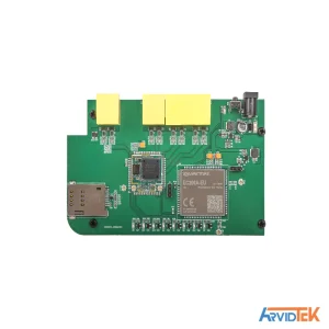 آرویدتک مرجع عرضه انواع قطعات و ماژول های الکترونیکی نمای روبروی برد مودم 4G مدل NEXUS-C0404W با چیپست MediaTek و پورتهای LAN