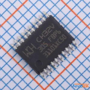 آرویدتک مرجع عرضه انواع قطعات و ماژول های الکترونیکی نمای روبه رو میکروکنترلر CH32V305FBP6