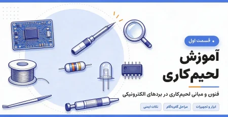 بنر مربوط به مقاله آموزش لحیم‌کاری برد مدار چاپی (PCB) | ابزار، مراحل و نکات